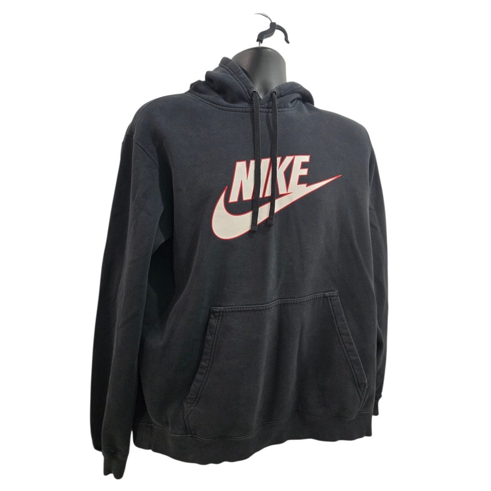 Nike Spellout Pullover Hoodie - Men's Large - Black/Red